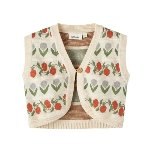 Lil Atelier | Lamai Knitted Gilet | Flowers