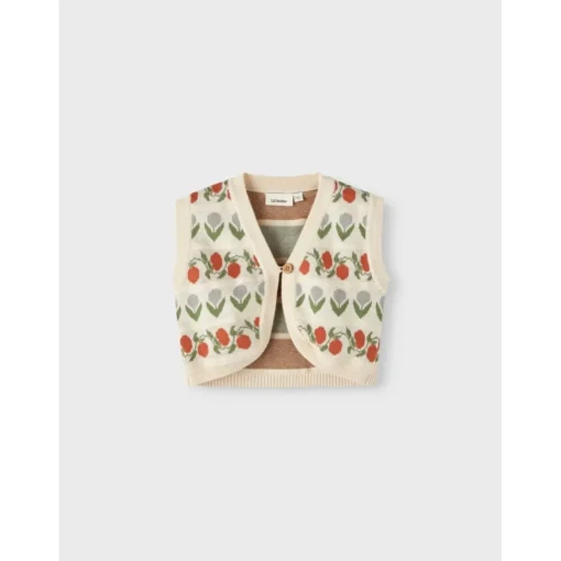 Lil Atelier | Lamai Knitted Gilet | Flowers