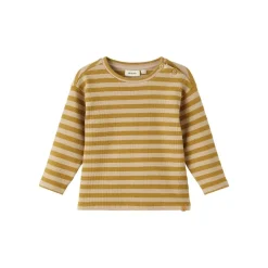 Lil Atelier | Lebon Boxy Longsleeve | Bronze Mist Stripe