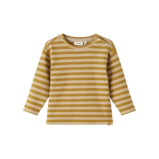 Lil Atelier | Lebon Boxy Longsleeve | Bronze Mist Stripe