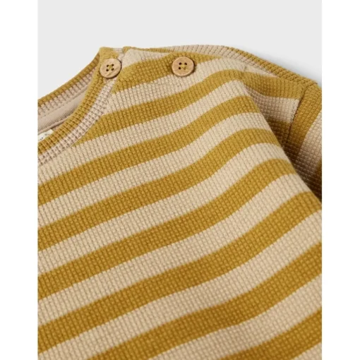 Lil Atelier | Lebon Boxy Longsleeve | Bronze Mist Stripe