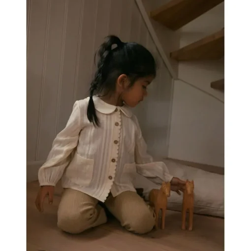 Lil Atelier | Niva Bootcut Leggings | Warm Sand Melange