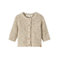 Lil Atelier | Omio Ls Baby Knit | Chinchilla