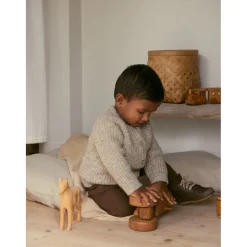 Lil Atelier | Omio Ls Baby Knit | Chinchilla
