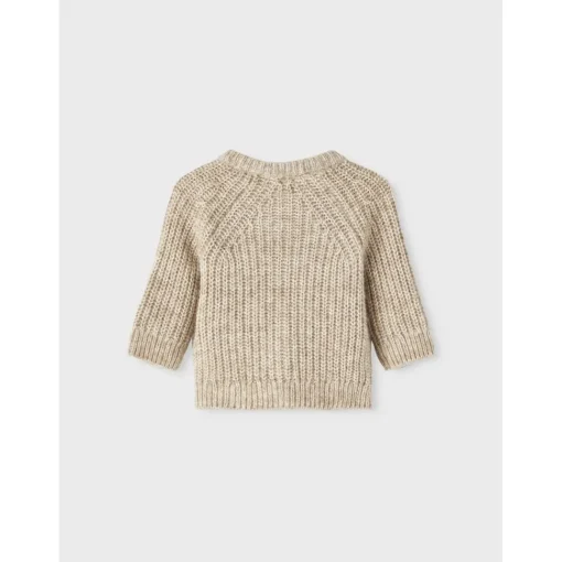 Lil Atelier | Omio Ls Baby Knit | Chinchilla