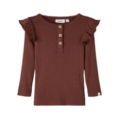 Lil Atelier | Rachel Slim Top Ls | Rum Raisin