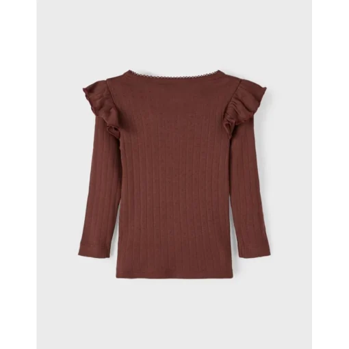 Lil Atelier | Rachel Slim Top Ls | Rum Raisin