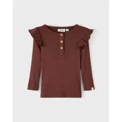 Lil Atelier | Rachel Slim Top Ls | Rum Raisin