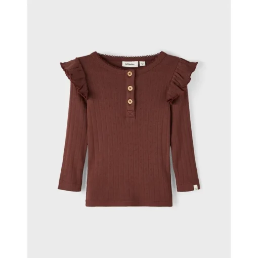 Lil Atelier | Rachel Slim Top Ls | Rum Raisin