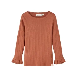 Lil Atelier | Rachel Slim Top | Longsleeve Baked Clay