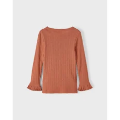Lil Atelier | Rachel Slim Top | Longsleeve Baked Clay