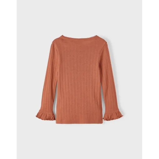 Lil Atelier | Rachel Slim Top | Longsleeve Baked Clay