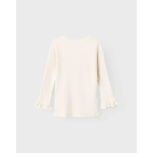 Lil Atelier | Rachel Slim Top | Longsleeve Whitecap Gray