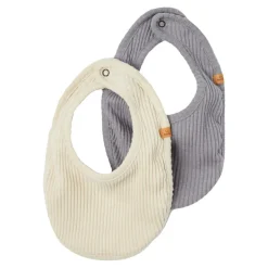 Lil Atelier | Rajo 2-Pack Bibs | Fog