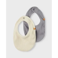 Lil Atelier | Rajo 2-Pack Bibs | Fog