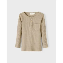 Lil Atelier | Rajo Slim Top Ls | Chinchilla