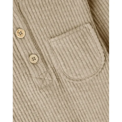 Lil Atelier | Rajo Slim Top Ls | Chinchilla