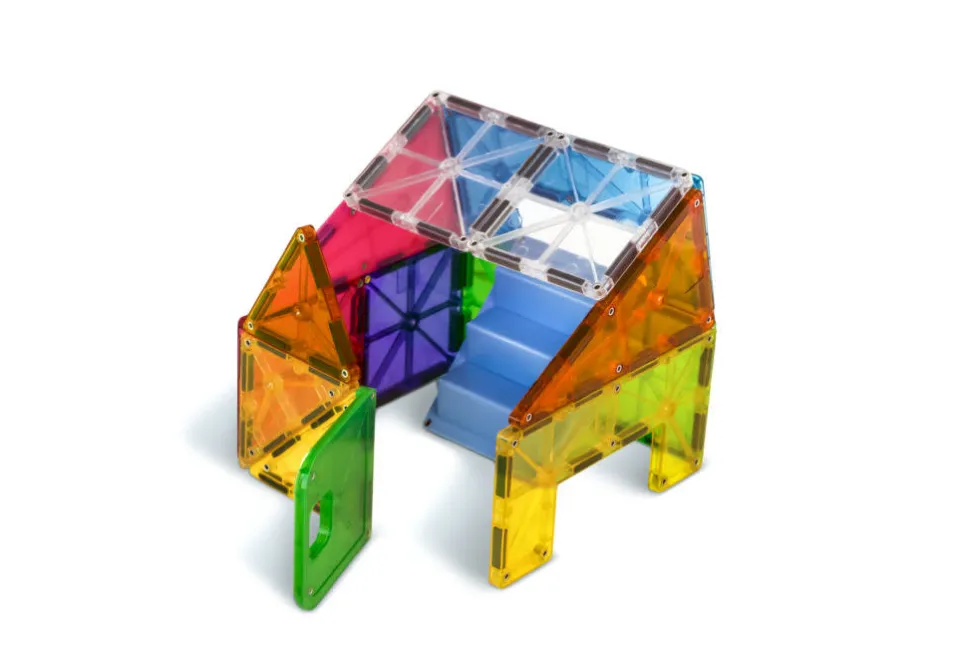 Magna-Tiles | Clear Colors House Set | 28 Delig
