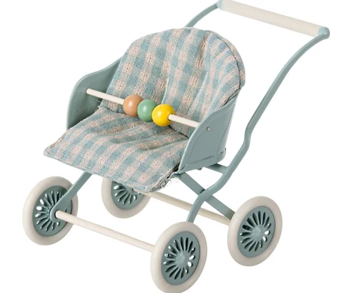 Maileg | Baby Mice Stroller | Mint