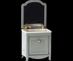 Maileg | Sink Dresser | Wastafel Met Spiegel Dark Mint