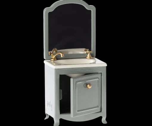 Maileg | Sink Dresser | Wastafel Met Spiegel Dark Mint