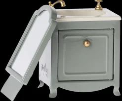 Maileg | Sink Dresser | Wastafel Met Spiegel Dark Mint