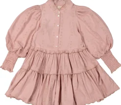 Marmar | Dela Dress | Cream Taupe Heart Embroidery