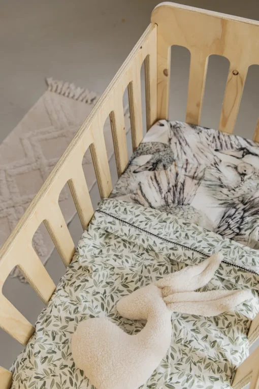 Mies & Co | Baby Crib Sheet | Wieg Laken | Sage Green
