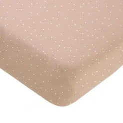 Mies & Co | Fitted Sheet | Ledikant / Peuterbed Hoeslaken | Adorable Dots Sweet Pink