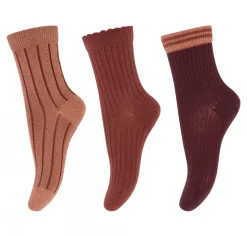 Mp Denmark | 79196 Abby 3-Pack Sokken | 36 Grape Skin