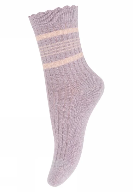 Mp Denmark | 77281 Eva Socks | 47 Mauve Shadows