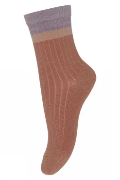 Mp Denmark | 79226 Norma Glitter Socks | 2315 Copper Brown