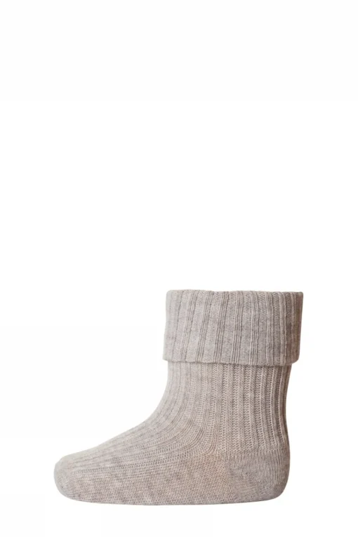 Mp Denmark | 533 Sokjes Cotton Rib | 489 Licht Bruin