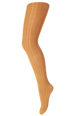 Mp Denmark Maillot | Tights Cotton Rib | 1422 Dark Honey