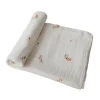 Mushie | Flowers Swaddle