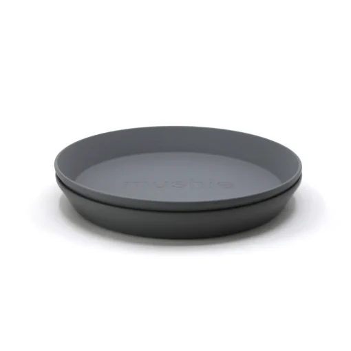 Mushie | Plates Round | Set Van 2 Borden