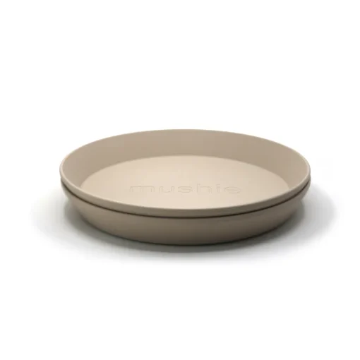 Mushie | Plates Round | Set Van 2 Borden