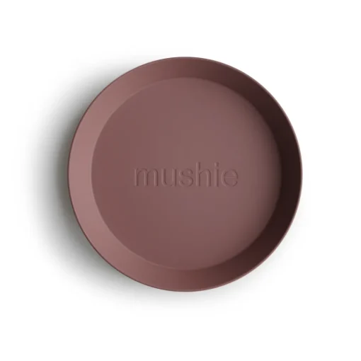 Mushie | Plates Round | Set Van 2 Borden