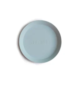 Mushie | Plates Round | Set Van 2 Borden