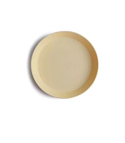 Mushie | Plates Round | Set Van 2 Borden