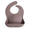 Mushie | Silicone Bib | Warm Taupe Slabber