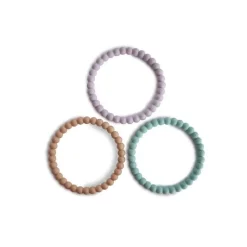 Mushie | Silicone Pearl Bracelet | Bijtspeeltjes Armbanden