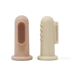 Mushie | Toothbrush | Set Van Twee Baby Tandenborstels