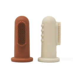 Mushie | Toothbrush | Set Van Twee Baby Tandenborstels