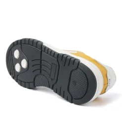 Nubikk | Basket Buxton Jr Sneakers | White Leather-Yellow