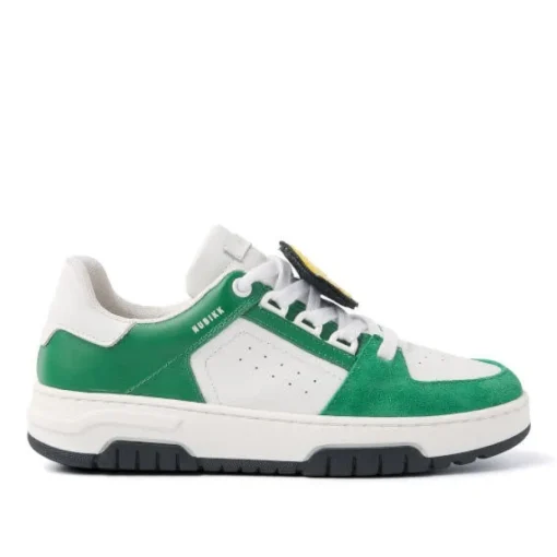 Nubikk | Basket Buxton Jr Sneakers | White Leather-Green