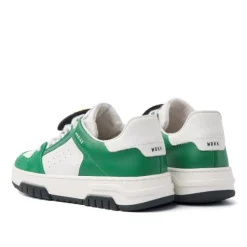 Nubikk | Basket Buxton Jr Sneakers | White Leather-Green