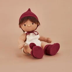 Olli Ella | Dinkum Doll Knit Set | Poppen Muts + Slofjes