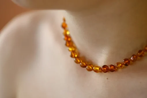 Orange And Amber | Amber / Barnsteen Ketting 32Cm