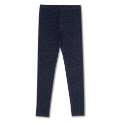Petit Blush | Rib Legging | Blue Leopard